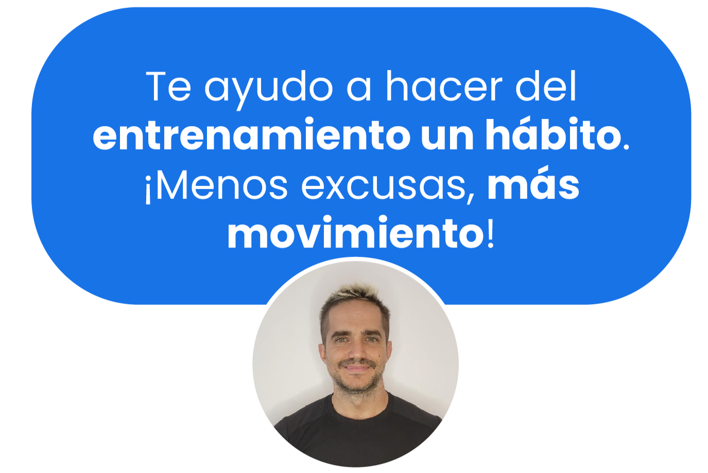 Entrenás conmigo. No con una app.